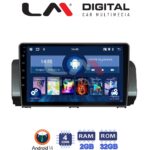LM Digital - LM ZL4777 GPS Οθόνη OEM Multimedia Αυτοκινήτου για Dacia Logan, Duster, Santero 2021 Facelift (BT/GPS/WIFI)