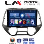 LM Digital - LM ZL4837 GPS Οθόνη OEM Multimedia Αυτοκινήτου για Hyundai i20 2008 > 2014 (BT/GPS/WIFI)