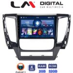 LM Digital - LM ZL4992 GPS Οθόνη OEM Multimedia Αυτοκινήτου για Mitsubishi Pajero 2014> (BT/GPS/WIFI/GPRS)