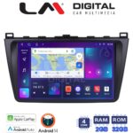 LM Digital - LM ZN4012 GPS Οθόνη OEM Multimedia Αυτοκινήτου για Mazda 6 2008 > 2012 (CarPlay/AndroidAuto/BT/GPS/WIFI/GPRS)