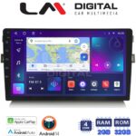 LM Digital - LM ZN4028B GPS Οθόνη OEM Multimedia Αυτοκινήτου για Toyota Auris 2007 > 2012 (CarPlay/AndroidAuto/BT/GPS/WIFI/GPRS)