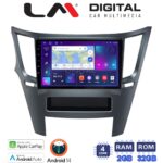 LM Digital - LM ZN4061 GPS Οθόνη OEM Multimedia Αυτοκινήτου για Subaru Legacy-Outback 2009>2013 (CarPlay/AndroidAuto/BT/GPS/WIFI/GPRS)