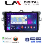 LM Digital - LM ZN4063 GPS Οθόνη OEM Multimedia Αυτοκινήτου για TOYOTA COROLLA 2006>2012  (CarPlay/AndroidAuto/BT/GPS/WIFI/GPRS)
