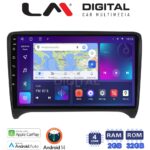 LM Digital - LM ZN4078 GPS Οθόνη OEM Multimedia Αυτοκινήτου για AUDI TT  2007 > 2014 (CarPlay/AndroidAuto/BT/GPS/WIFI/GPRS)