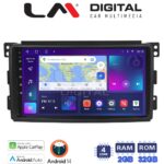 LM Digital - LM ZN4087 GPS Οθόνη OEM Multimedia Αυτοκινήτου για SMART 2007>2010 (CarPlay/AndroidAuto/BT/GPS/WIFI/GPRS)