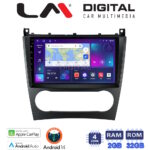 LM Digital - LM ZN4093 GPS Οθόνη OEM Multimedia Αυτοκινήτου για MERCEDES C class (W203) – CLC  2004>2008 (CarPlay/AndroidAuto/BT/GPS/WIFI/GPRS)
