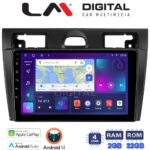 LM Digital - LM ZN4140B GPS Οθόνη OEM Multimedia Αυτοκινήτου για Ford Fiesta 2006 -> 2008 (CarPlay/AndroidAuto/BT/GPS/WIFI/GPRS)