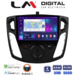 LM Digital - LM ZN4150 GPS Οθόνη OEM Multimedia Αυτοκινήτου για FORD FOCUS 2015>2018 (CarPlay/AndroidAuto/BT/GPS/WIFI/GPRS)