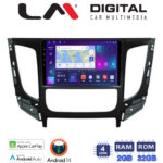LM Digital - LM ZN4230 GPS Οθόνη OEM Multimedia Αυτοκινήτου για Mitsubishi L200 2014 >Μόνο για αυτοκίνητα με Κλιματισμό (CarPlay/AndroidAuto/BT/GPS/WIFI/GPRS)