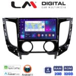 LM Digital - LM ZN4230A GPS Οθόνη OEM Multimedia Αυτοκινήτου για Mitsubishi L200 2014 > Μόνο για αυτοκίνητα με Air Condition (CarPlay/AndroidAuto/BT/GPS/WIFI/GPRS)
