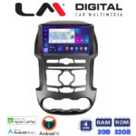 LM Digital - LM ZN4345 GPS Οθόνη OEM Multimedia Αυτοκινήτου για Ford Ranger 2011 > 2015 (CarPlay/AndroidAuto/BT/GPS/WIFI/GPRS)
