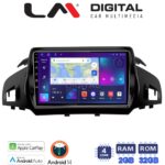 LM Digital - LM ZN4362 GPS Οθόνη OEM Multimedia Αυτοκινήτου για FORD KUGA 2013> & C-MAX 2011> (CarPlay/AndroidAuto/BT/GPS/WIFI/GPRS)