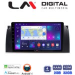 LM Digital - LM ZN4395 GPS Οθόνη OEM Multimedia Αυτοκινήτου για BMW S5-S7-X5 (E38-E39-E59) 1998 2003 (CarPlay/AndroidAuto/BT/GPS/WIFI/GPRS)