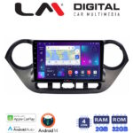 LM Digital - LM ZN4406 GPS Οθόνη OEM Multimedia Αυτοκινήτου για Hyundai i10 2014> (CarPlay/AndroidAuto/BT/GPS/WIFI/GPRS)