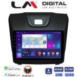 LM Digital - LM ZN4435 GPS Οθόνη OEM Multimedia Αυτοκινήτου για ISUZU DMAX 2012> (CarPlay/AndroidAuto/BT/GPS/WIFI/GPRS)
