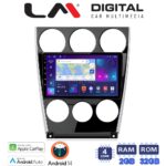 LM Digital - LM ZN4436 GPS Οθόνη OEM Multimedia Αυτοκινήτου για MAZDA 6 facelift 2005>2008  (CarPlay/AndroidAuto/BT/GPS/WIFI/GPRS)