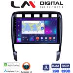 LM Digital - LM ZN4443 GPS Οθόνη OEM Multimedia Αυτοκινήτου για PORSCHE CAYENNE 2002>2011 (CarPlay/AndroidAuto/BT/GPS/WIFI/GPRS)