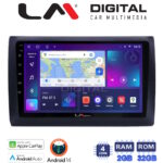 LM Digital - LM ZN4466 GPS Οθόνη OEM Multimedia Αυτοκινήτου για Fiat Stilo 2001 > 2007 (CarPlay/AndroidAuto/BT/GPS/WIFI/GPRS)