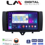 LM Digital - LM ZN4587 GPS Οθόνη OEM Multimedia Αυτοκινήτου για SMART ForTwo 2011> 2015 (CarPlay/AndroidAuto/BT/GPS/WIFI/GPRS)