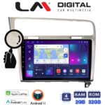 LM Digital - LM ZN4591 GPS Οθόνη OEM Multimedia Αυτοκινήτου για VW GOLF7 (CarPlay/AndroidAuto/BT/GPS/WIFI/GPRS)