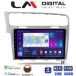 LM Digital - LM ZN4591S GPS Οθόνη OEM Multimedia Αυτοκινήτου για 0 (CarPlay/AndroidAuto/BT/GPS/WIFI/GPRS)