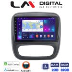 LM Digital - LM ZN4706 GPS Οθόνη OEM Multimedia Αυτοκινήτου για Opel Vivaro 2014 > 2020Renault Traffic 2014 > 2020Nissan NV300 2014 > 2020Fiat Talento 2014 > 2020Δείτε τί φίσα έχει το αυτοκίνητο πριν την αγορά της οθόνης. (CarPlay/AndroidA