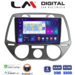 LM Digital - LM ZN4838 GPS Οθόνη OEM Multimedia Αυτοκινήτου για Hyundai i20 2008 > 2014 (CarPlay/AndroidAuto/BT/GPS/WIFI/GPRS)