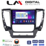 LM Digital - LM ZN4992 GPS Οθόνη OEM Multimedia Αυτοκινήτου για Mitsubishi Pajero 2014> (CarPlay/AndroidAuto/BT/GPS/WIFI/GPRS)
