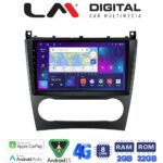 LM Digital - LM ZR8093 GPS Οθόνη OEM Multimedia Αυτοκινήτου για MERCEDES C class (W203) – CLC  2004>2008 (CarPlay/AndroidAuto/BT/GPS/WIFI/GPRS)
