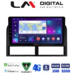 LM Digital - LM ZR8201 GPS Οθόνη OEM Multimedia Αυτοκινήτου για Jeep Gran Cherokee 1999 > 2004 (CarPlay/AndroidAuto/BT/GPS/WIFI/GPRS)
