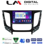 LM Digital - LM ZR8230 GPS Οθόνη OEM Multimedia Αυτοκινήτου για Mitsubishi L200 2014 >Μόνο για αυτοκίνητα με Κλιματισμό (CarPlay/AndroidAuto/BT/GPS/WIFI/GPRS)