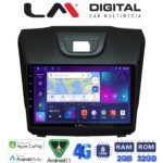 LM Digital - LM ZR8435 GPS Οθόνη OEM Multimedia Αυτοκινήτου για ISUZU DMAX 2012> (CarPlay/AndroidAuto/BT/GPS/WIFI/GPRS)