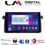 LM Digital - LM ZT8052 GPS Οθόνη OEM Multimedia Αυτοκινήτου για BMW Σειρά 3 (E46) 1998>2005  (CarPlay/AndroidAuto/BT/GPS/WIFI/GPRS)