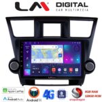 LM Digital - LM ZT8089 GPS Οθόνη OEM Multimedia Αυτοκινήτου για Toyota Highlander 2008 > 2015 (CarPlay/AndroidAuto/BT/GPS/WIFI/GPRS)