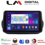 LM Digital - LM ZT8195 GPS Οθόνη OEM Multimedia Αυτοκινήτου για Fiorino, Citroen, Nemo, Bipper (CarPlay/AndroidAuto/BT/GPS/WIFI/GPRS)