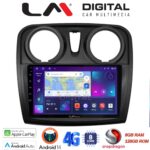 LM Digital - LM ZT8457 GPS Οθόνη OEM Multimedia Αυτοκινήτου για Dacia Santero 2012 > 2019 (CarPlay/AndroidAuto/BT/GPS/WIFI/GPRS)