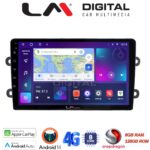 LM Digital - LM ZT8708 GPS Οθόνη OEM Multimedia Αυτοκινήτου για DACIA DUSTER – LOGAN - SUNDERO 2013 > 2018 (CarPlay/AndroidAuto/BT/GPS/WIFI/GPRS)