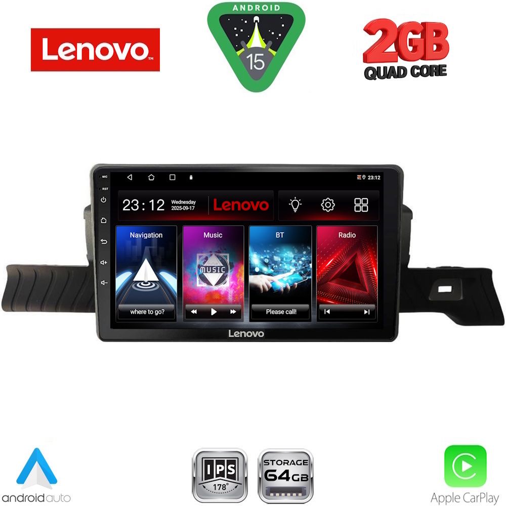 LENOVO LVD 2094_CPA (9inc) MULTIMEDIA TABLET for CITROEN C3 mod. 2024-2026