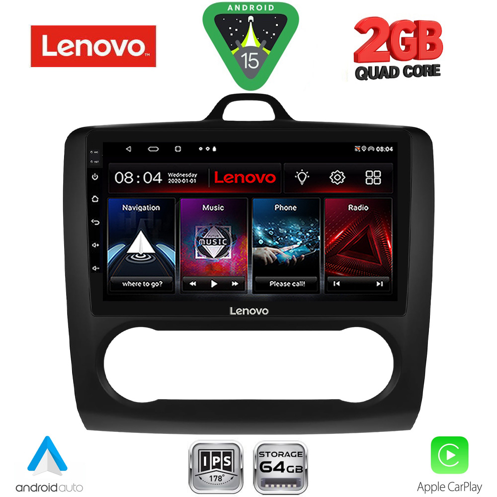 LENOVO LVD 2156BL_CPA CLIMA (9inc) MULTIMEDIA TABLET for FORD FOCUS mod. 2005-2012 (BLACK)