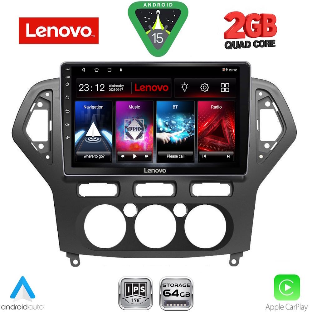LENOVO LVD 2162_CPA A/C (10inc) MULTIMEDIA TABLET for FORD MONDEO mod. 2007-2011