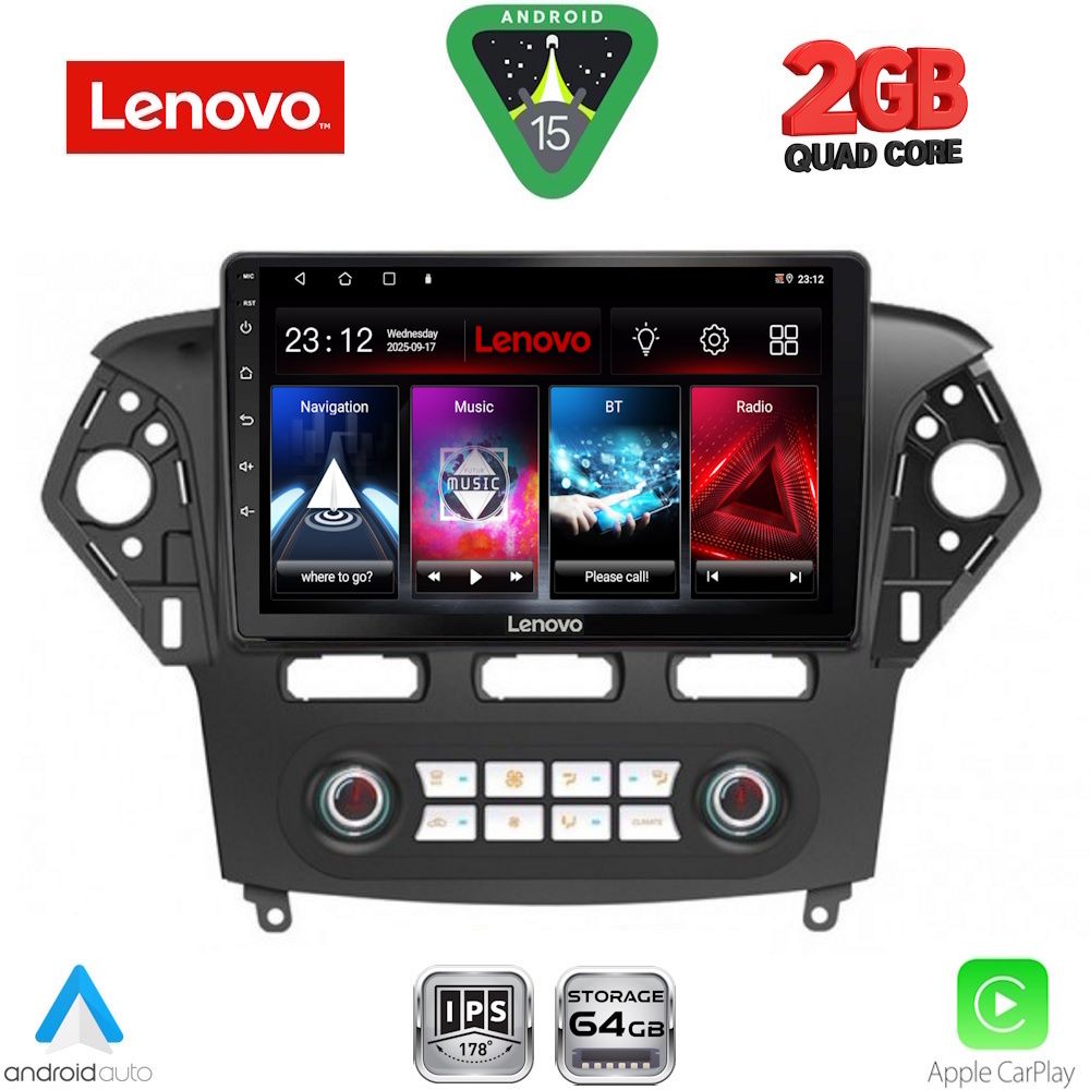 LENOVO LVD 2163_CPA CLIMA (10inc) MULTIMEDIA TABLET for FORD MONDEO mod. 2011-2013