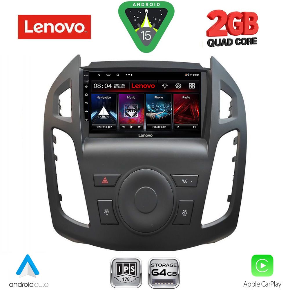LENOVO LVD 2176_CPA (9inc) MULTIMEDIA TABLET for FORD TRANSIT CONNECT mod. 2013-2018