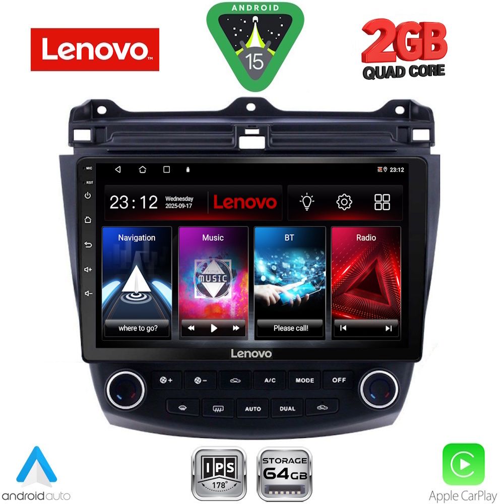 LENOVO LVD 2182_CPA (10inc) MULTIMEDIA TABLET for HONDA ACCORD mod. 2003-2007