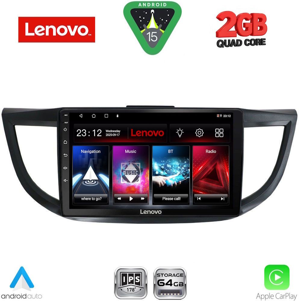 LENOVO LVD 2198_CPA (10inc) MULTIMEDIA TABLET for HONDA CRV mod. 2013-2017