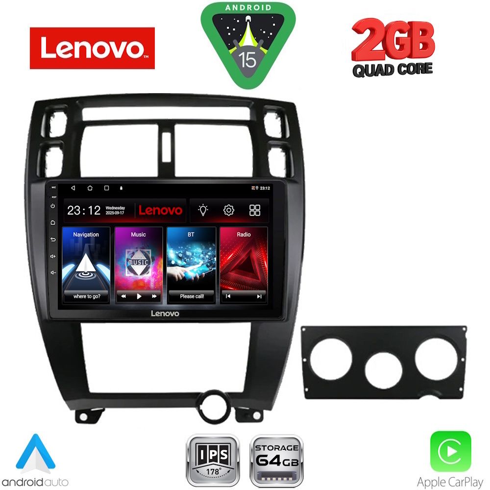 LENOVO LVD 2241BL_CPA (10inc) MULTIMEDIA TABLET for HYUNDAI TUCSON mod. 2004-2010 (BLACK)