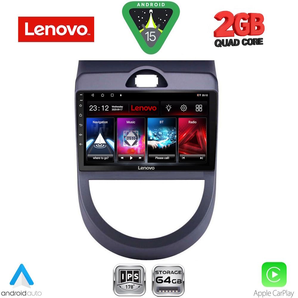 LENOVO LVD 2320_CPA (9inc) MULTIMEDIA TABLET for KIA SOUL mod. 2008-2013