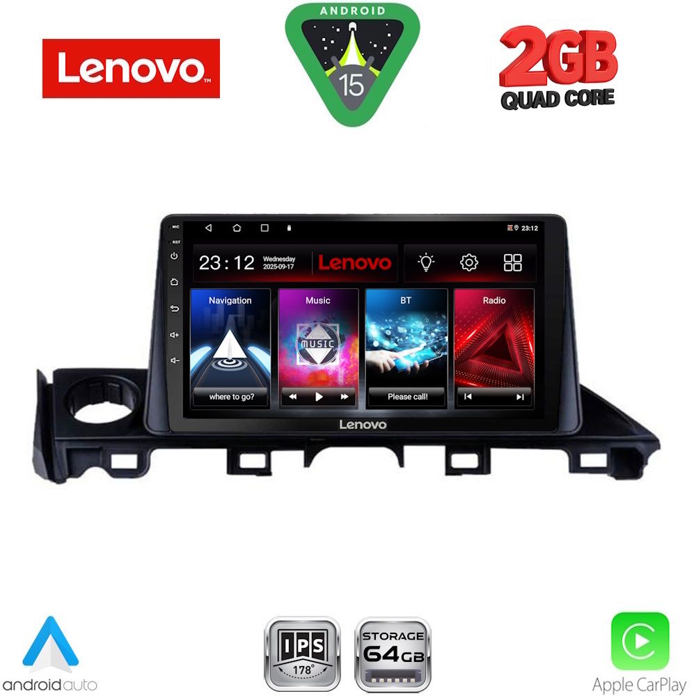 LENOVO LVD 2379_CPA (9inc) MULTIMEDIA TABLET for MAZDA 6 mod. 2017-2020