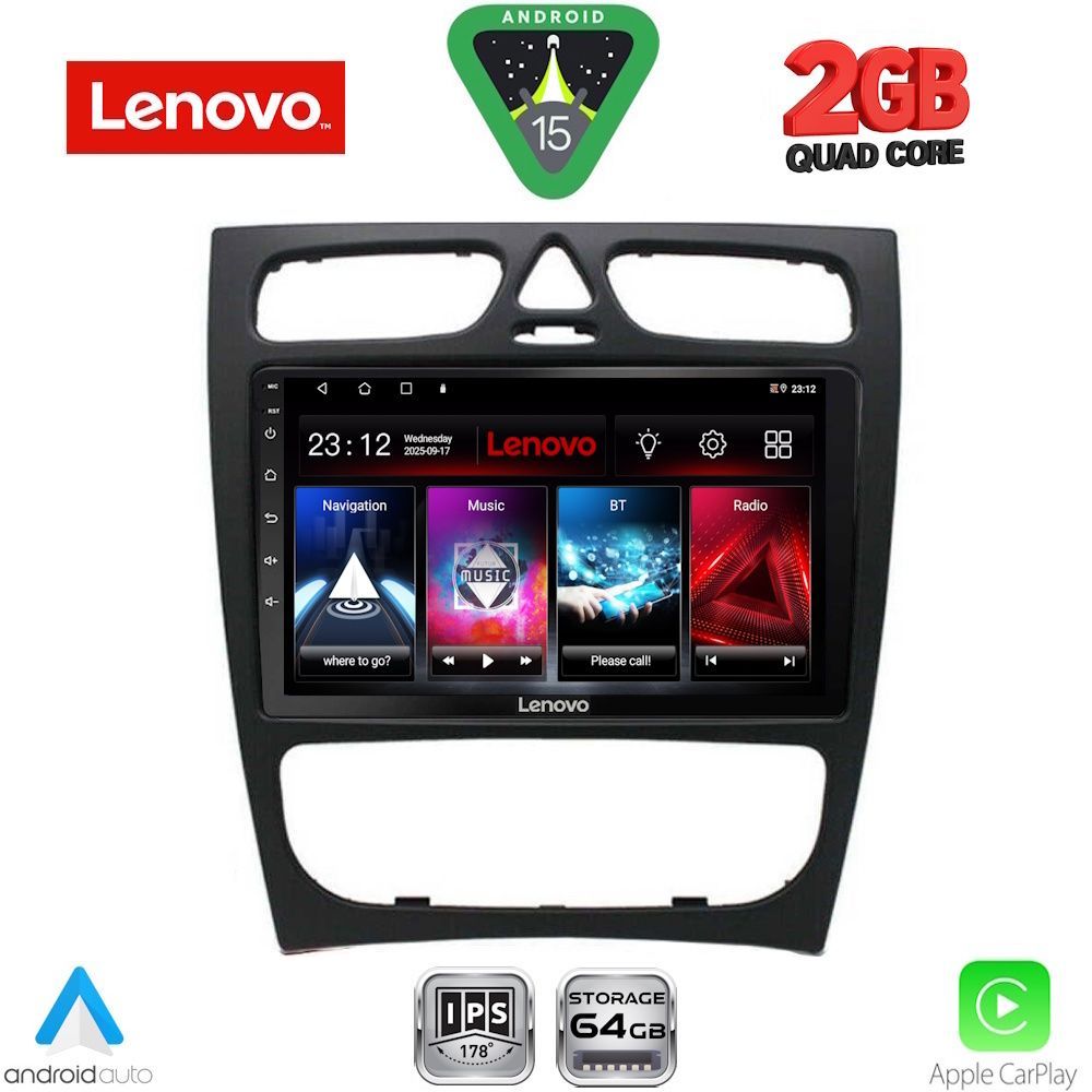 LENOVO LVD 2402_CPA (9inc) MULTIMEDIA TABLET for MERCEDES C (W203) mod. 1999-2004