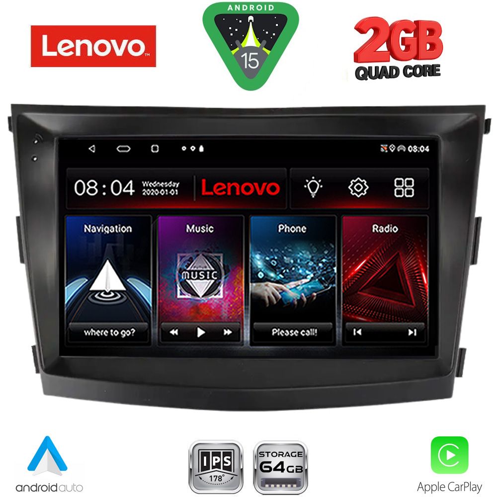 LENOVO LVD 2658_CPA (9inc) MULTIMEDIA TABLET for SSANGYONG TIVOLI mod. 2016-2024