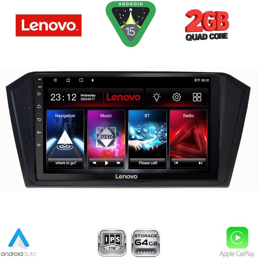 LENOVO LVD 2750_CPA (10inc) MULTIMEDIA TABLET for VW PASSAT mod. 2016-2023